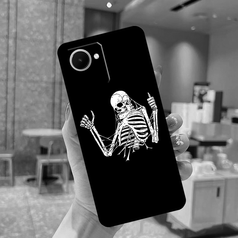 เคสลายศิลปะโครงกระดูกกะโหลกสุด - Realme C67 บทวิจารณ์และราคา